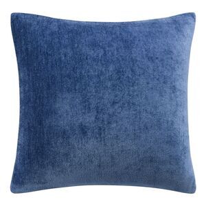 Chenille Throw Pillow Covers Cushion Water Repellent 18"x18" Navy Blue